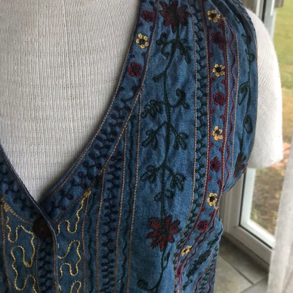 Vintage PHD Paul Harris Design embroidered vest - Picture 2 of 6